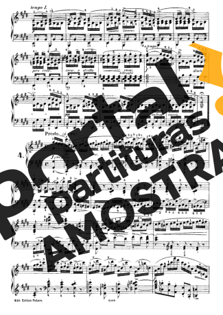 Chopin Étude 4 Op. 10 partitura para Piano