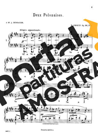 Chopin Polonaises Op.26 partitura para Piano