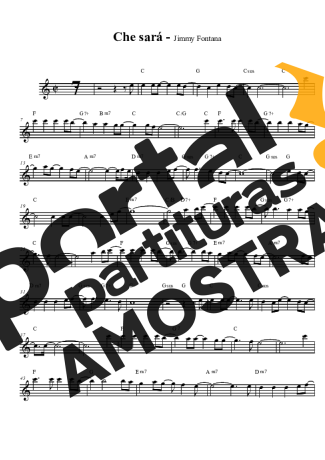 Jimmy Fontana  partitura para Clarinete (Bb)