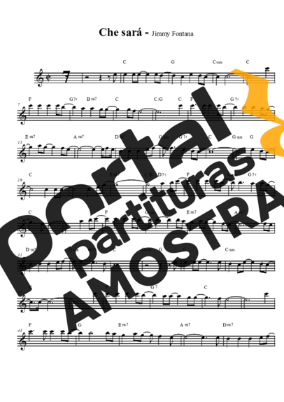 Jimmy Fontana  partitura para Saxofone Tenor Soprano (Bb)