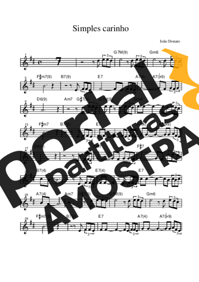 João Donato  partitura para Saxofone Alto (Eb)