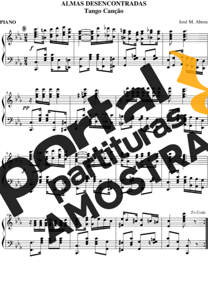 José M. Abreu  partitura para Piano