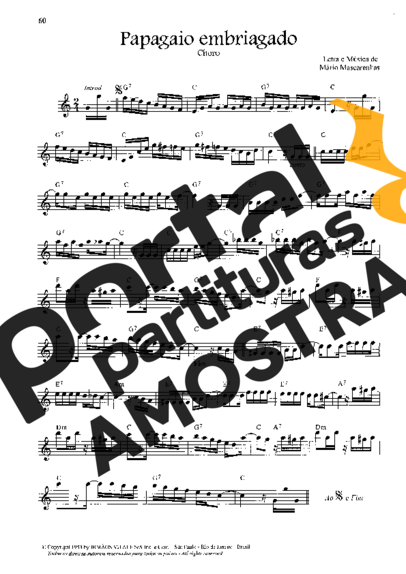 Mário Mascarenhas  partitura para Violino