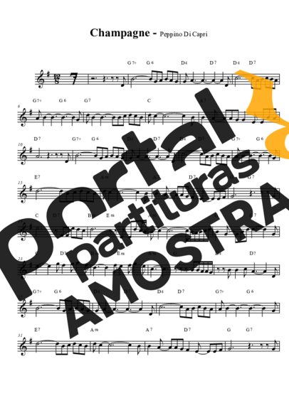 Pepino di Capri  partitura para Saxofone Tenor Soprano (Bb)