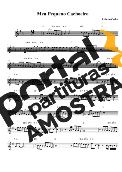 Roberto Carlos  partitura para Saxofone Tenor Soprano (Bb)