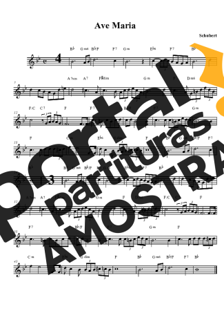 Schubert  partitura para Clarinete (Bb)