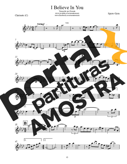 Spyro Gyra  partitura para Clarinete (C)