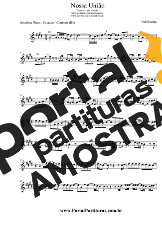 Val Martins  partitura para Clarinete (Bb)