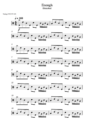 40663 Partitur - Enough - Drum