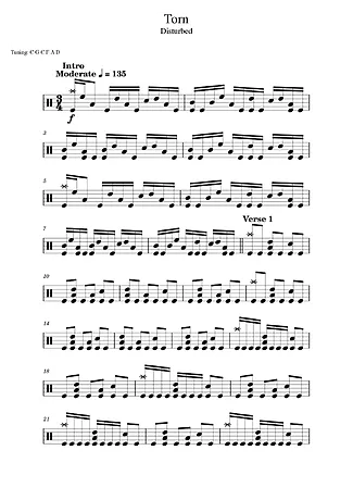 41018 Partitur - Torn - Drum