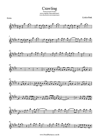24953 Partitura - Crawling - Armónica