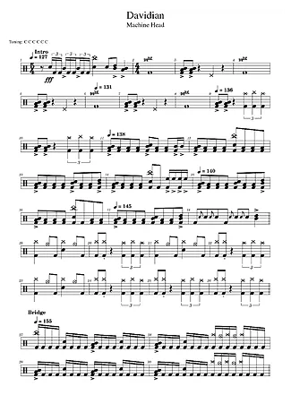 43985 乐谱 - Davidian - 鼓