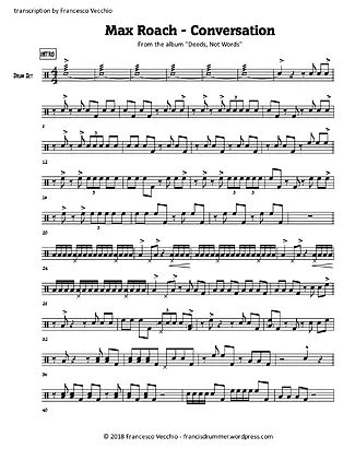 6627 Sheet music - Conversation - Drums