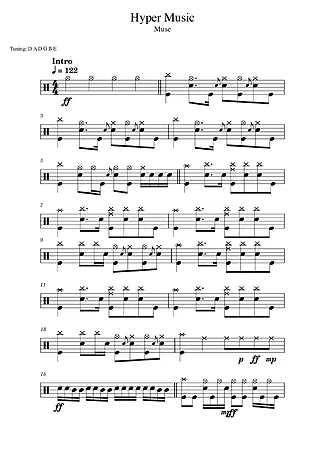 40365 Partitura - Hyper Music - Batería