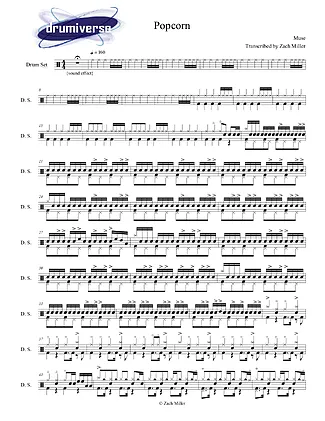 8948 Partitura - Popcorn - Batería