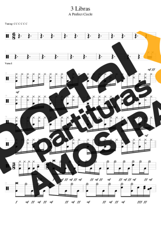 A Perfect Circle  partitura para Bateria