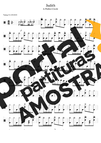 A Perfect Circle  partitura para Bateria