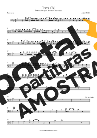 ANAVITÓRIA  partitura para Trombone