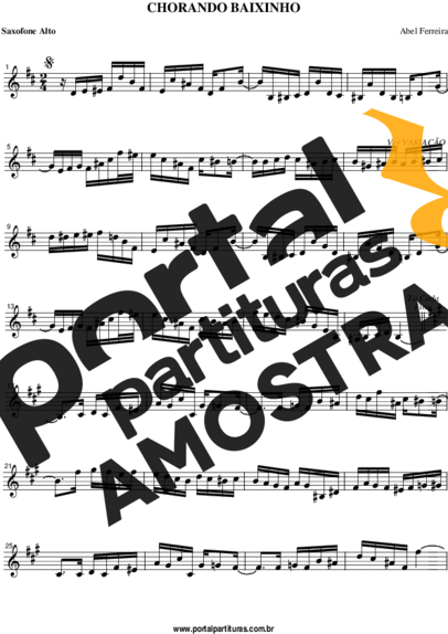 Abel Ferreira  partitura para Saxofone Alto (Eb)