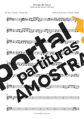 Adhemar de Campos  partitura para Saxofone Tenor Soprano (Bb)