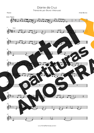 Aline Barros  partitura para Flauta Transversal