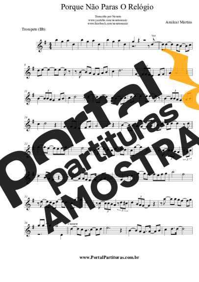 Amilcar Martins  partitura para Trompete
