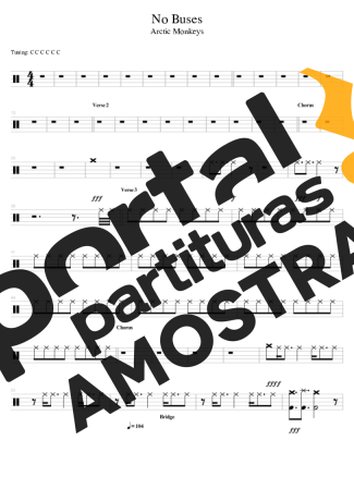 Arctic Monkeys  partitura para Bateria