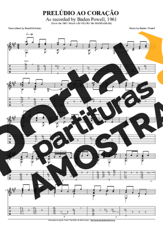 Baden Powell  partitura para Violão