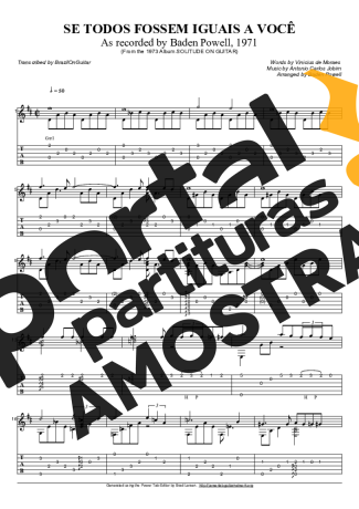 Baden Powell  partitura para Violão