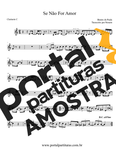 Benito di Paula  partitura para Clarinete (C)