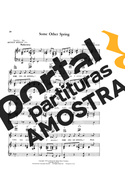 Billie Holiday Some Other Spring partitura para Piano