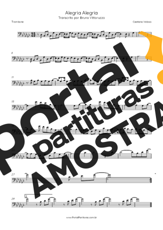 Caetano Veloso  partitura para Trombone