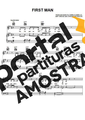 Camila Cabello  partitura para Piano