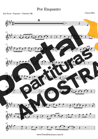 Cássia Eller  partitura para Clarinete (Bb)