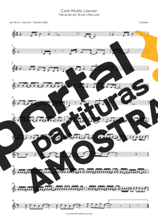 Cassiane  partitura para Clarinete (Bb)