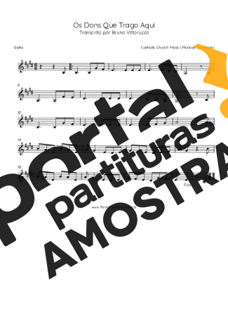 Catholic Church Music (Músicas Católicas)  partitura para Gaita