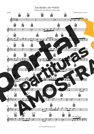 Chitãozinho e Xororó  partitura para Violão