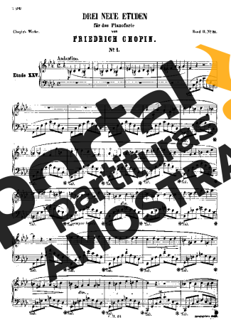 Chopin  partitura para Piano