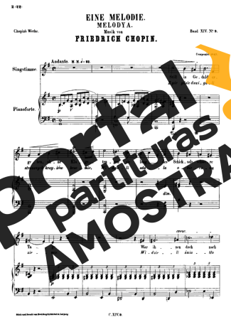 Chopin  partitura para Piano