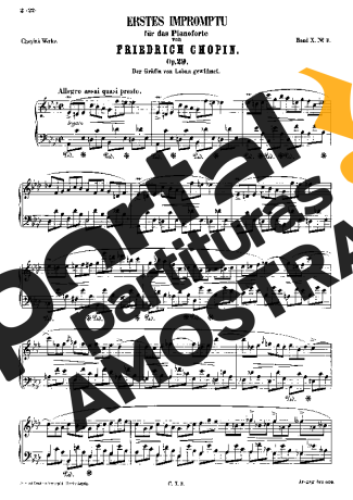 Chopin  partitura para Piano