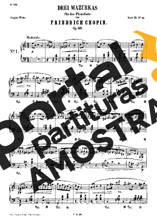 Chopin  partitura para Piano