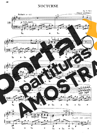 Chopin Nocturne Op72 No1 partitura para Piano