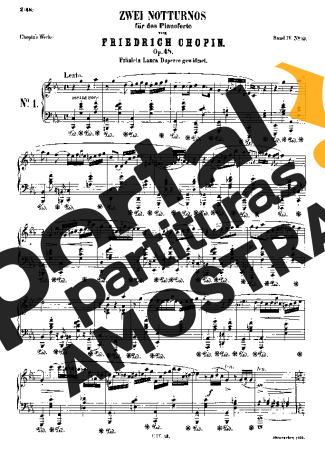 Chopin  partitura para Piano