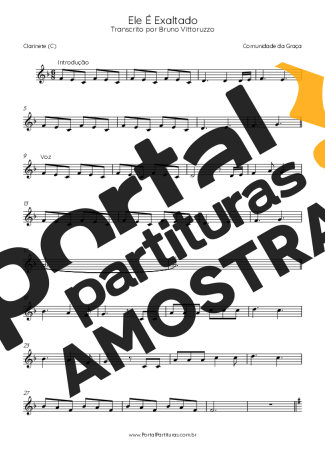 Comunidade da Graça  partitura para Clarinete (C)