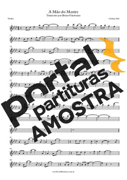 Cristina Mel  partitura para Violino