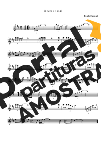 Danilo Caymmi  partitura para Clarinete (Bb)