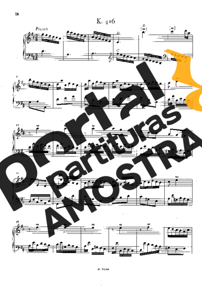 Domenico Scarlatti  partitura para Piano