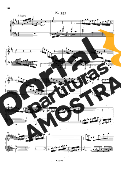 Domenico Scarlatti  partitura para Piano