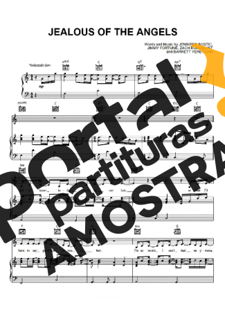 Donna Taggart Jealous Of The Angels partitura para Piano