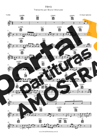 Enrique Iglesias  partitura para Violão
